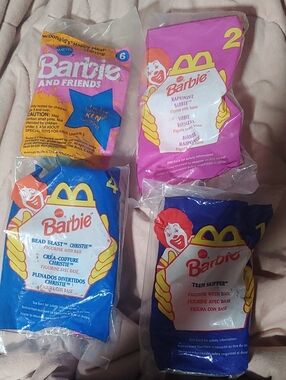4 Barbie And Friends McDonald's Happy Meal Toy Lot